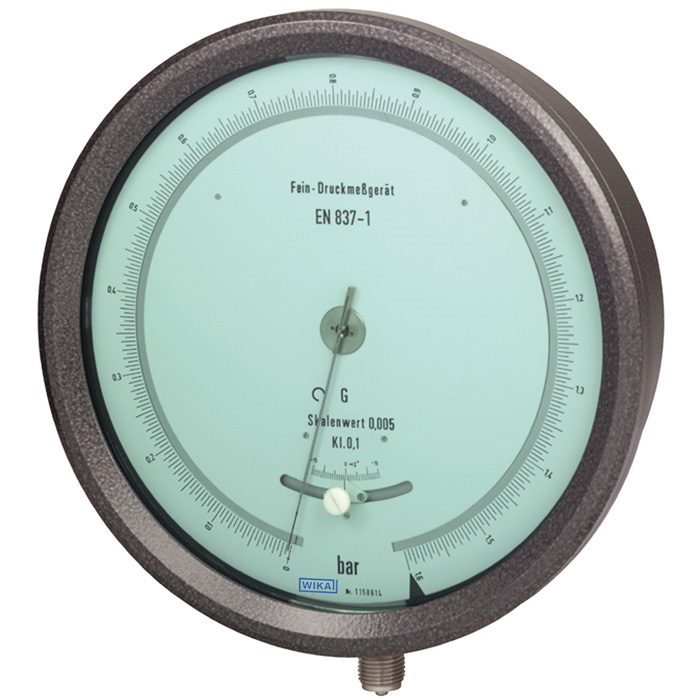 WIKA型號 342.11 檢測儀表 準確度等級為0.1，NS 250，帶運輸箱和出廠檢驗證書