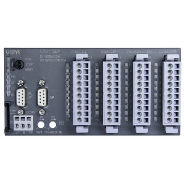 德國VIPA中央處理器115-6BL22-CPU115、16KB，16DI，12DO，4DIO，50KHZ PWM，PROFIBUS DP